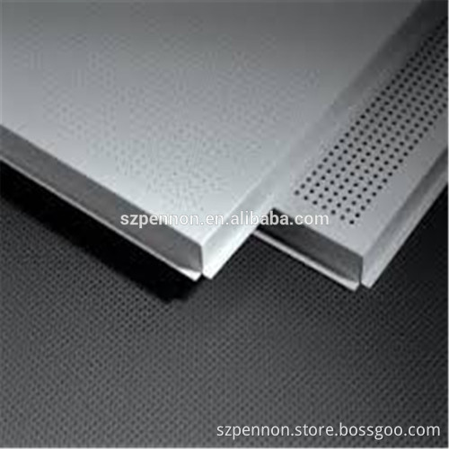 Aluminum perforated clip=-in lay-in ceiling tiles